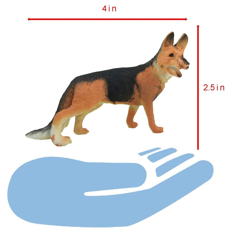 18 PCS Large Dog Figurines Playset, 4" Toy Pet Puppy Realistic Play Figures, ... gallery