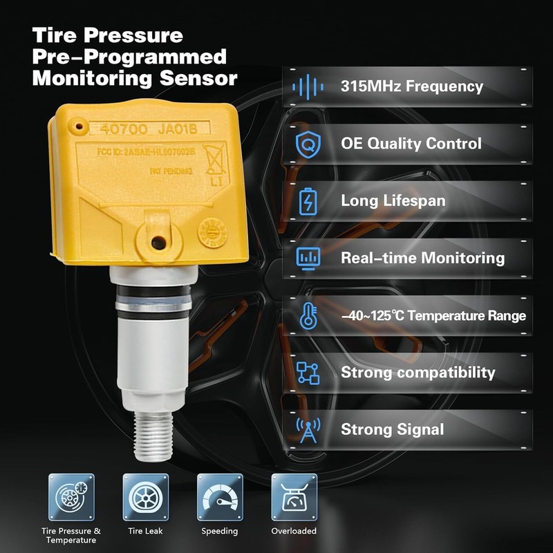 TPMS Sensor 315MHz Compatible for 2006-2012 Nissan Infiniti Tire Pressure gallery