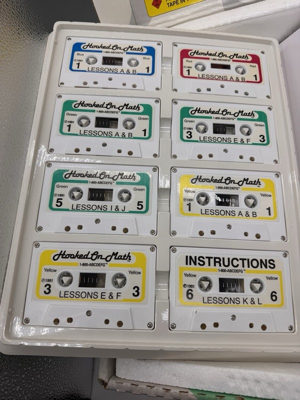 Hooked on Math Complete Set Books Cassette Tapes Flashcards Homeschool Phonics gallery