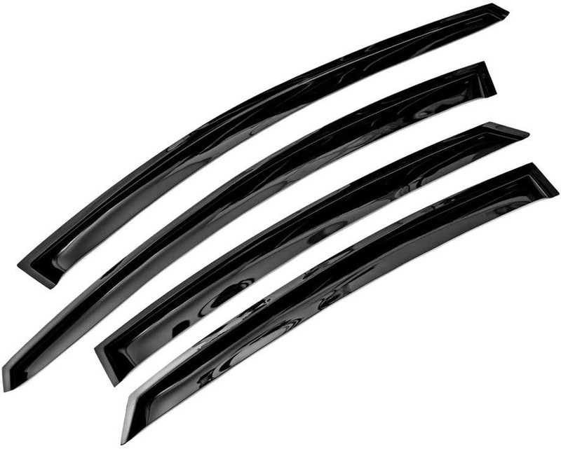 Smoked Out-Channel Window Vent Guard Rain Visors for 2011-2016 Hyundai Elantra S