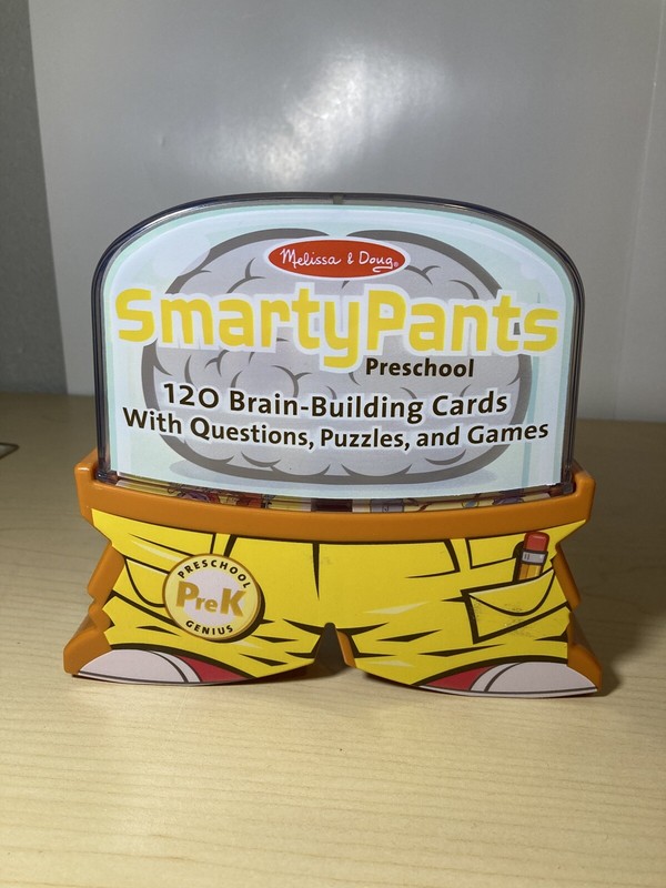 Melissa & Doug Smarty Pants Preschool 120 Brain-Building Cards With Questions