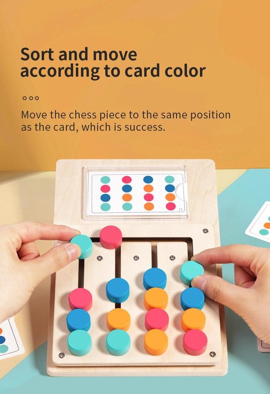 Montessori Wooden Shape & Color Matching Board Early Brain Learning Toys Baby gallery