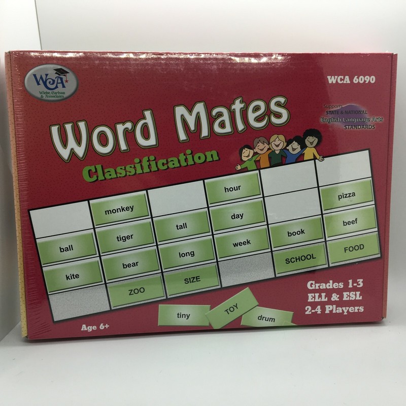 Word Mates Game Wiebe Carlson Grades 1-3, 2-4 Players Ages 6+ Free Ship New