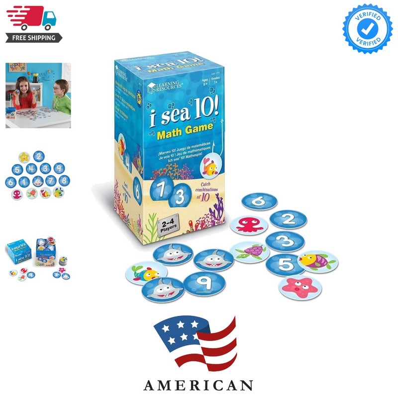 I Sea 10! Game, Math Games, Addition and Subtraction, Homeschool & Classroom …