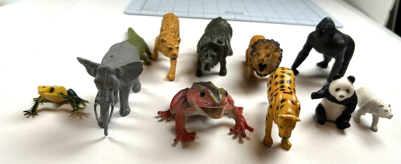Lot Plastic Toy Jungle Animals gallery
