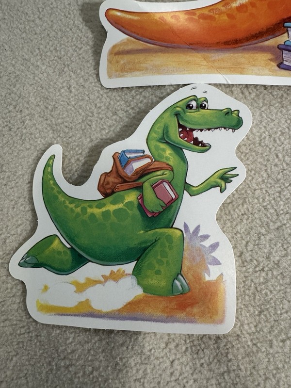 Vintage 90s Dinosaur Classroom School Bulletin Board Reading Books Nostalgia gallery