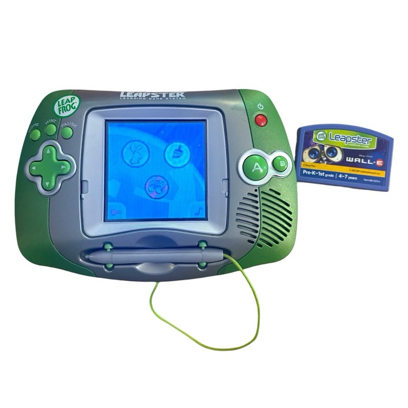 LEAP FROG LEAPSTER LEARNING HANDHELD CONSOLE #20200 W/ DISNEY PIXAR WALLE WALL E