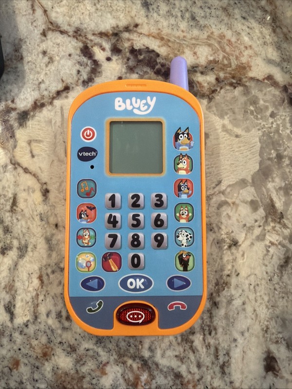 Vtech Bluey Ring Ring Phone 6 Fun Activities to Play Educational Toy – Working
