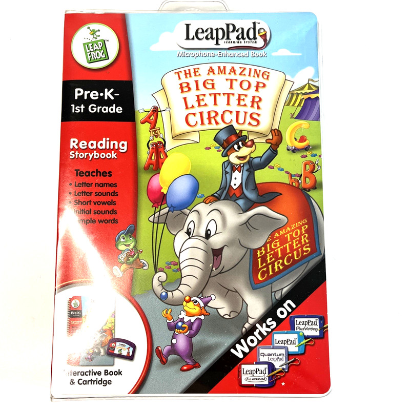 Leapfrog Leappad The Amazing Big Top Letter Circus Book & Cartridge Brand NEW!