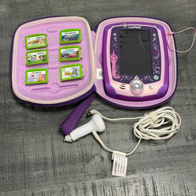 LeapFrog LeapPad 2 Explorer Learning System: Disney Princess, 6 Games Bundle