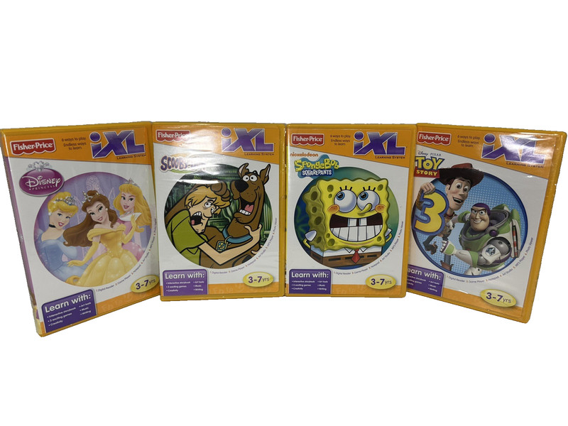 Fisher Price iXL Learning System CD-ROM- Lot Of 4- (Titles In Description)