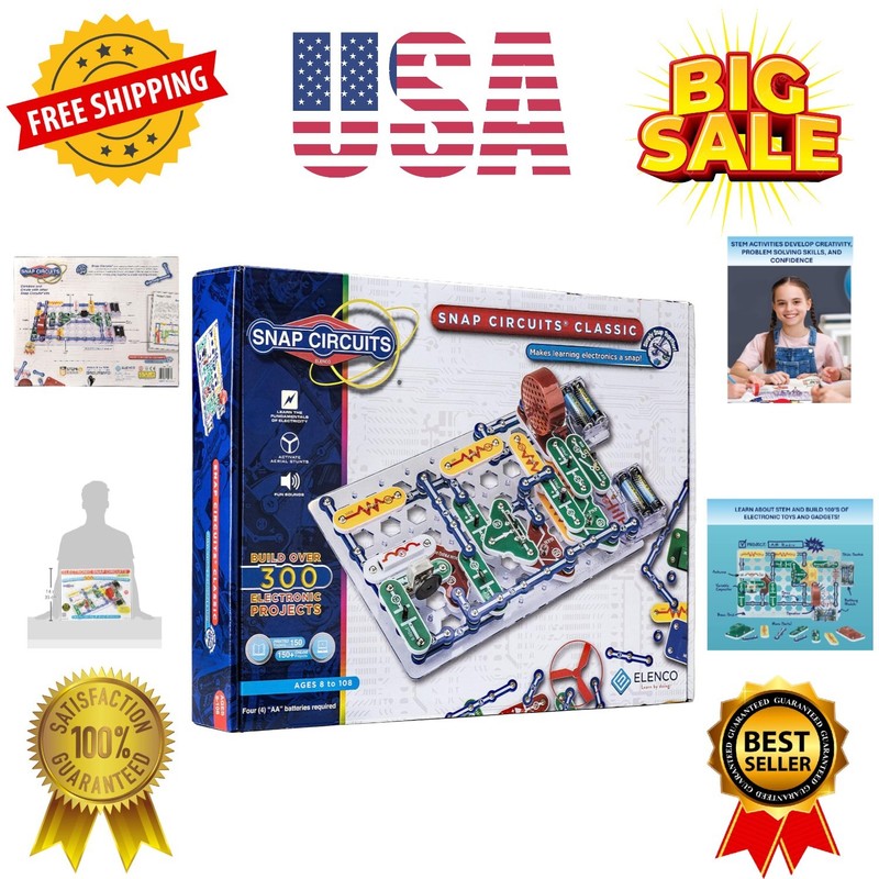 Classic SC-300 Electronics Exploration Kit | Over 300 Projects | Full Color M…