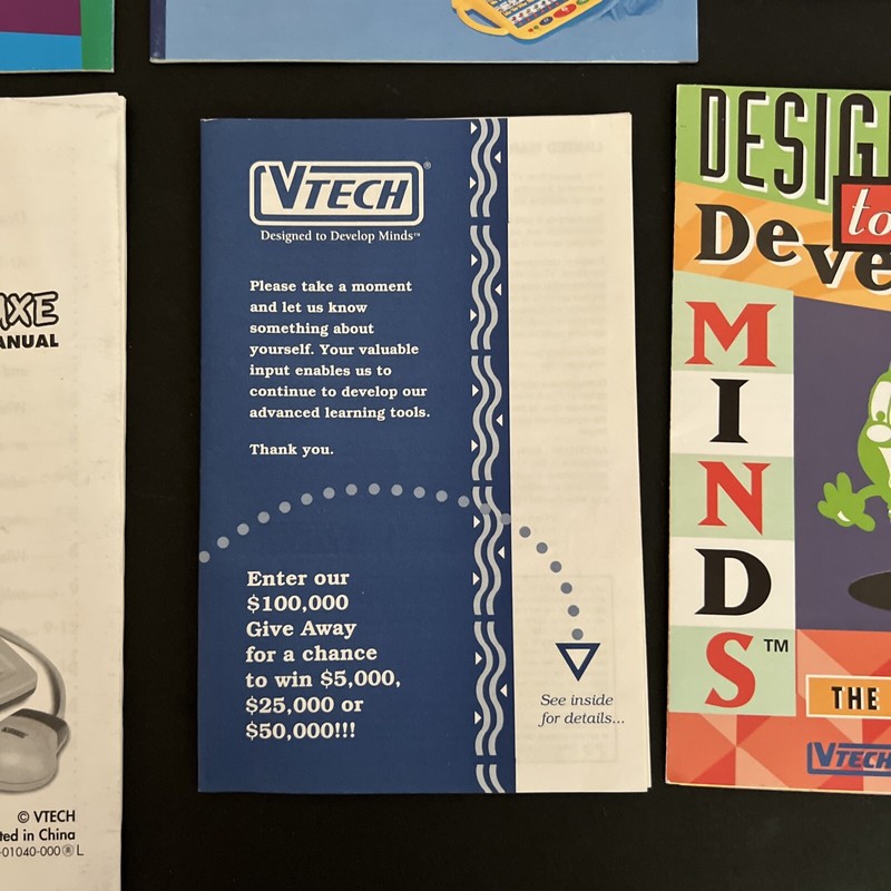 VINTAGE VTECH TALKING WHIZ KID USER MANUAL 1990s Warranty Promotional Materials gallery
