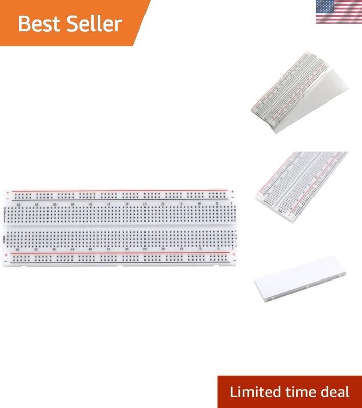 BB830 Solderless Plug-in BreadBoard, 830 tie-Points, 4 Power Rails, 6.5 x 2.2…