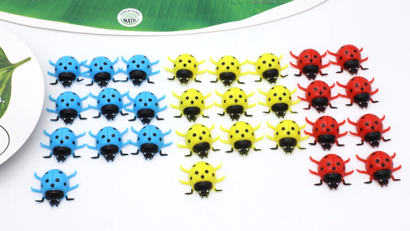 Ladybug Ten-Frame Math Counting Game Set Hands-On Addition Subtraction Ages 5-7 gallery